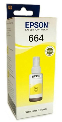 C13T6644 Epson картридж (Yellow для L100 70ml (желтый))