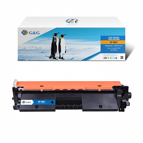 NT-C051 G&G Тонер-картридж для Canon i-SENSYS LBP162dw MF264dw/267dw/269dw (1700 стр)