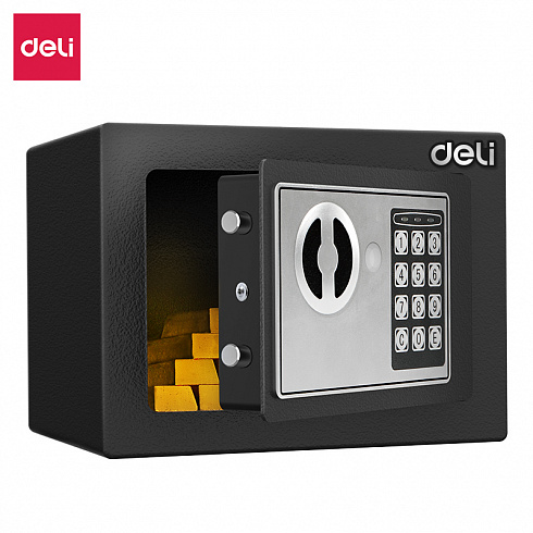 ET510 Deli сейф 170X170X230мм электронный/ключевой