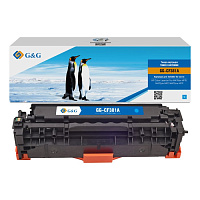 GG-CF381A G&G Тонер-картридж голубой для НР LaserJet Pro Color M476 dn/dw/nw MFP (2700стр)