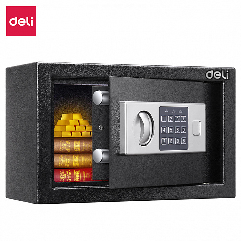 ET520 Deli сейф 200X310X200 мм электронный/ключевой