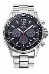 RA-TX0202B Orient кварц.спорт. муж. мет.бр-т,200m,CHRONO,DATE(инстр.EMAS10)(арт.RA-TX0202B10B)