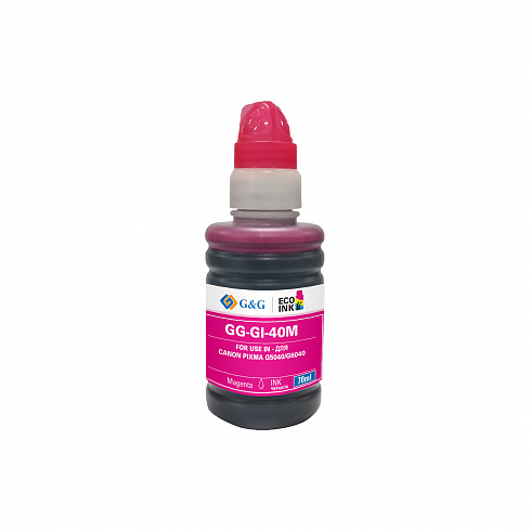 GG-GI-40M G&G чернила пурпурные для Canon Pixma 5040/6040 70 ml
