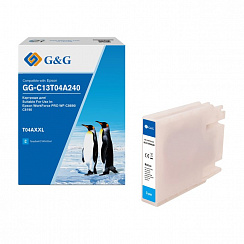 GG-C13T04A240 G&G струйный голубой картридж для Epson  WorkForce WF-C8190/WF-C8690 (8000стр)