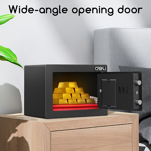 ET510 Deli сейф 170X170X230мм электронный/ключевой
