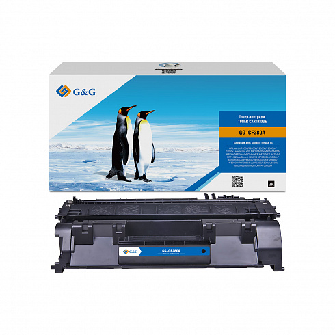 GG-CF280A G&G  Тонер картридж для HP LaserJet Pro400 M401/M425 (2700стр)
