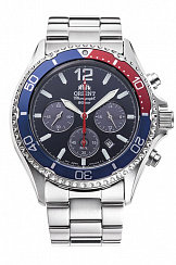 RA-TX0201L Orient кварц.спорт. муж. мет.бр-т,200m,CHRONO,DATE(инстр.EMAS10)(арт.RA-TX0201L10B)