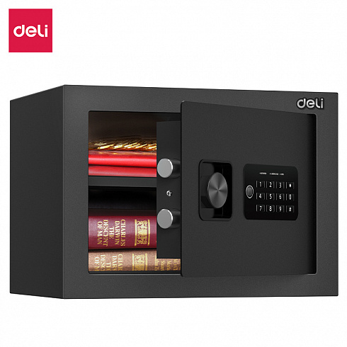 ET530 Deli сейф 250X350X250 мм электронный/ключевой