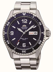AA02002D Orient часы мех.спорт.муж. мет.бр-т,200m,DAY/DATE(инстр.EMAM63)(арт.FAA02002D9)